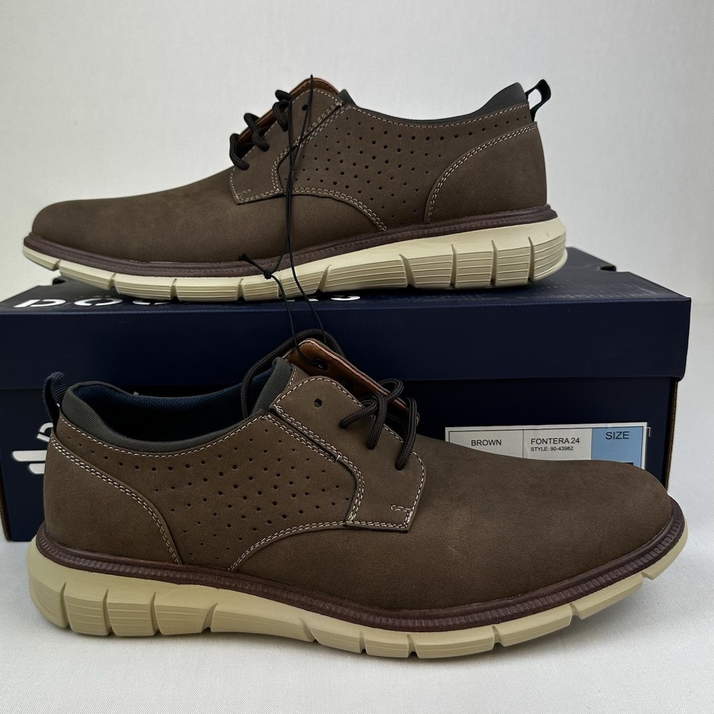 Dockers Men's Fontera 24 Lace Casual Dress Shoe Padded Tongue & Heel Cup Sz 9.5